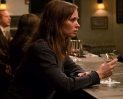 Emily Blunt consuming alcohol